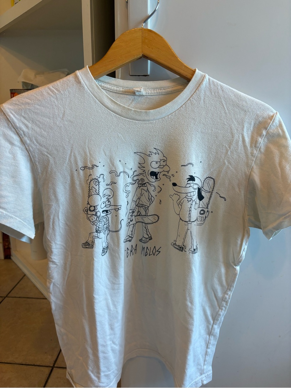 Tera mellos band tee size small Men’s T-Shirt itchy scratchy